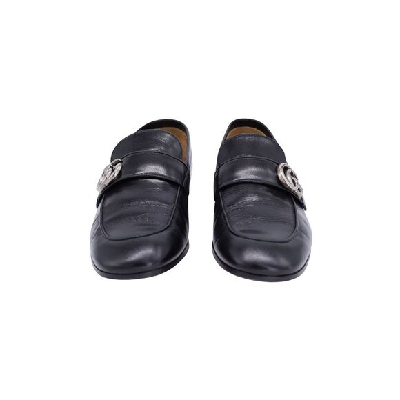 Gucci GG Marmont Loafers in Black Leather - Picture 2 of 8